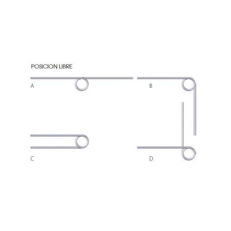 Muelle torsion s/DIN 2089 M06LE8310