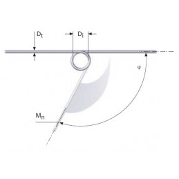 Muelle torsion s/DIN 2089 M06LE8311